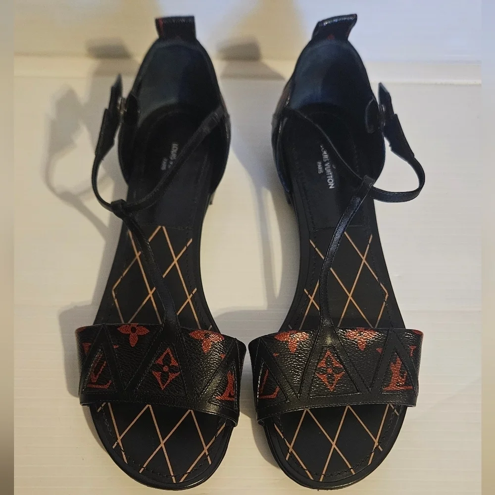 Louis Vuitton Monogram REVIVAL Sandals Shoes EURO 39
